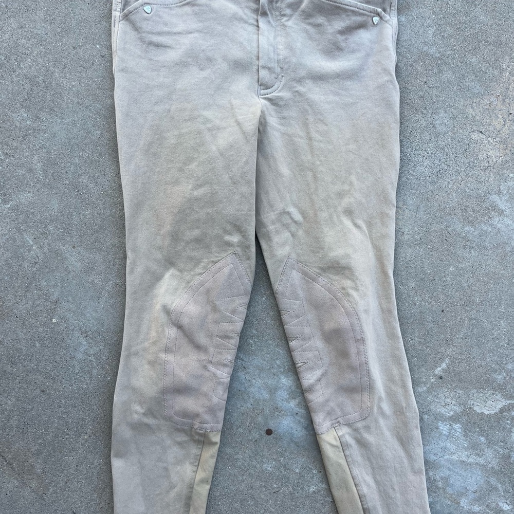 Ariat Youth Tan Riding Pants